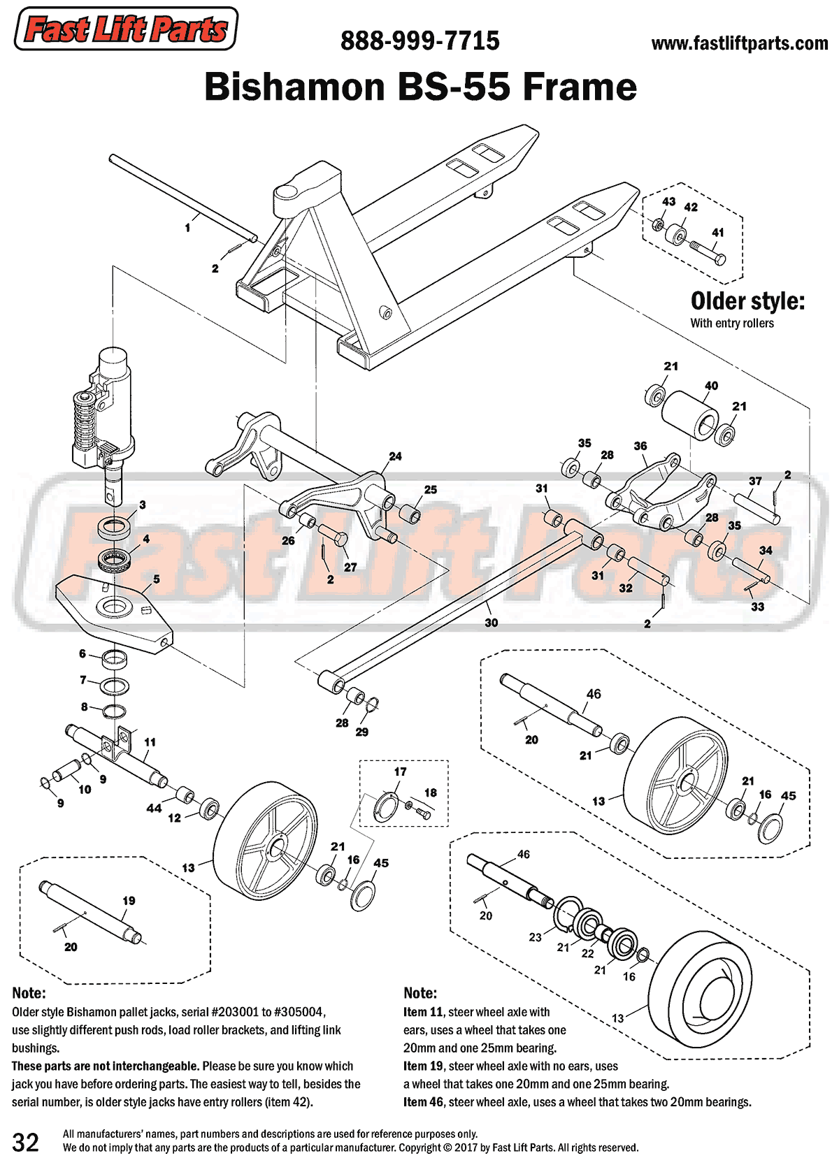 Bishamon BS-55 Frame Line Drawing