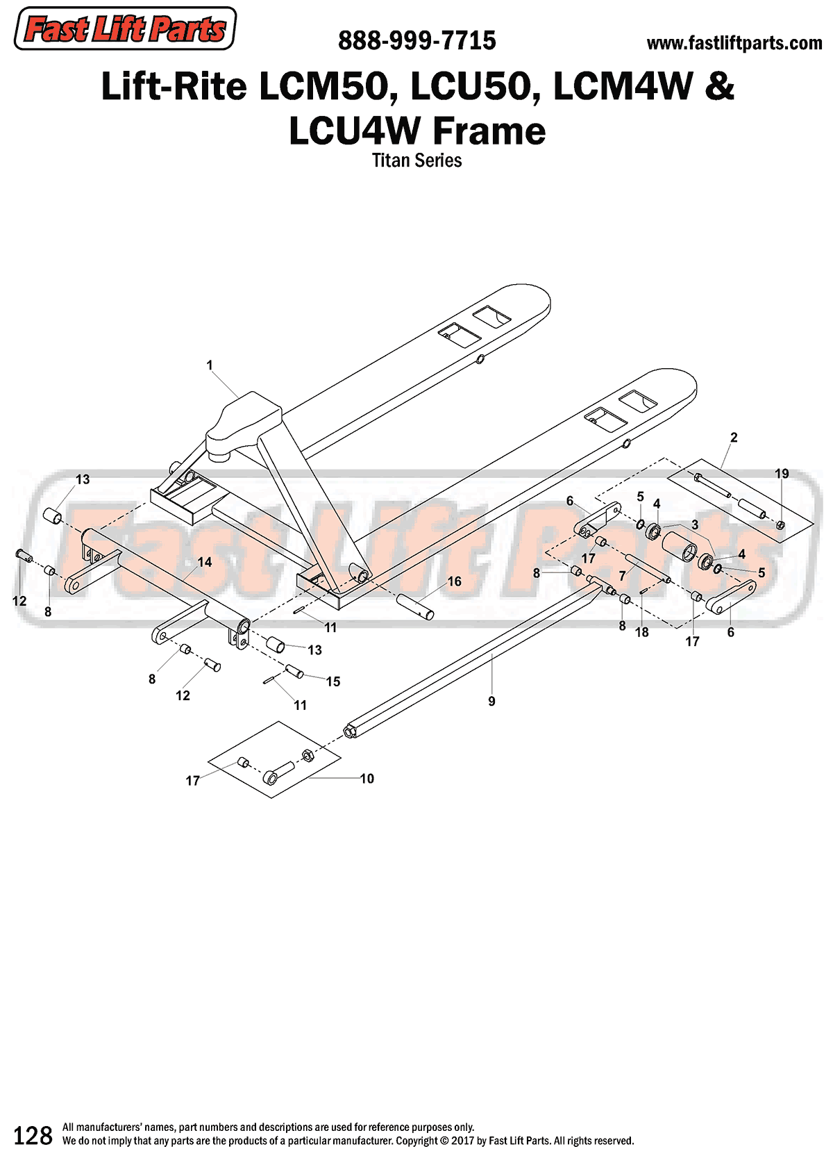 Lift-Rite (Big Joe) Titan Series Frame