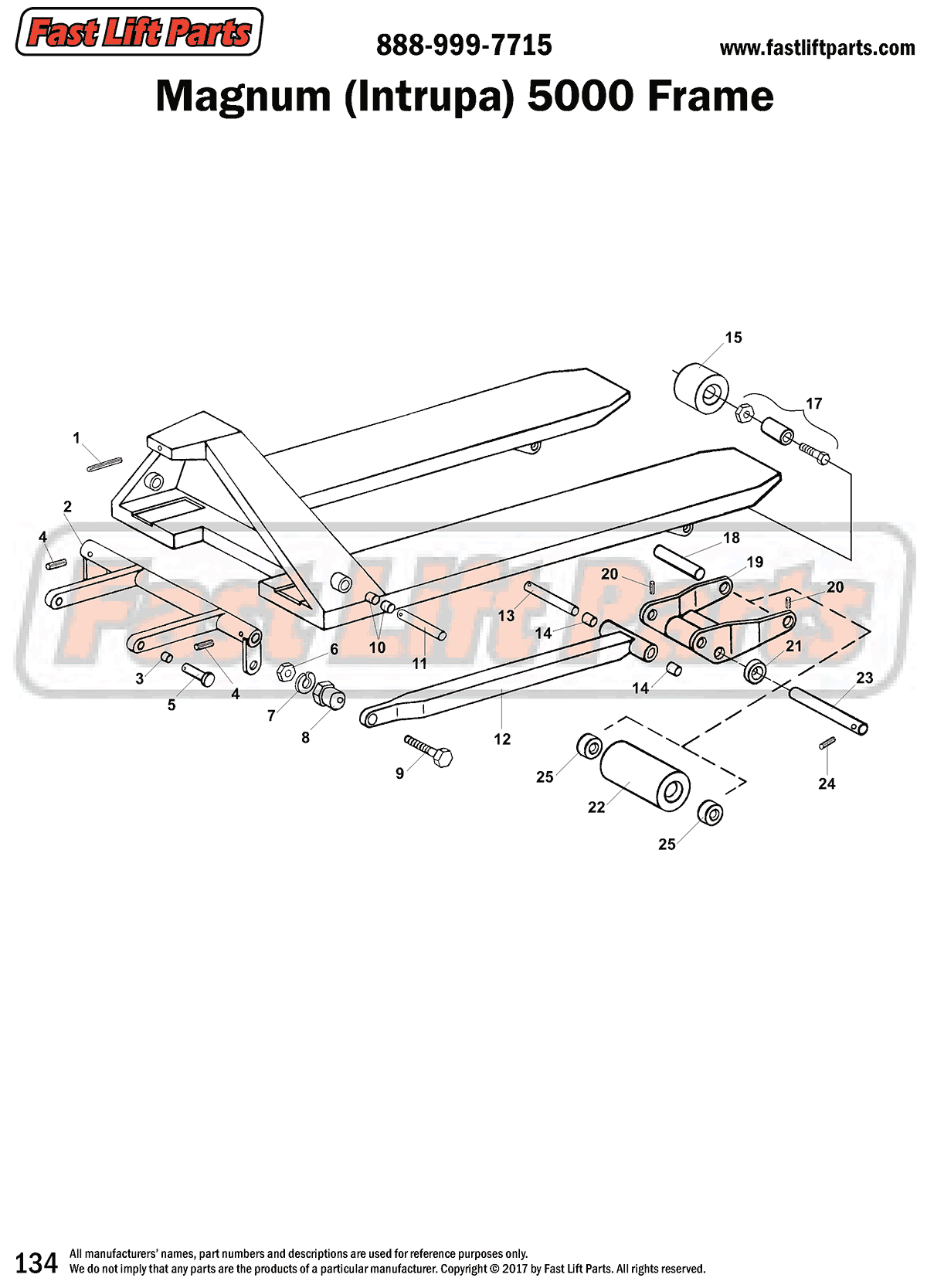Magnum 5000 Frame Line Drawing