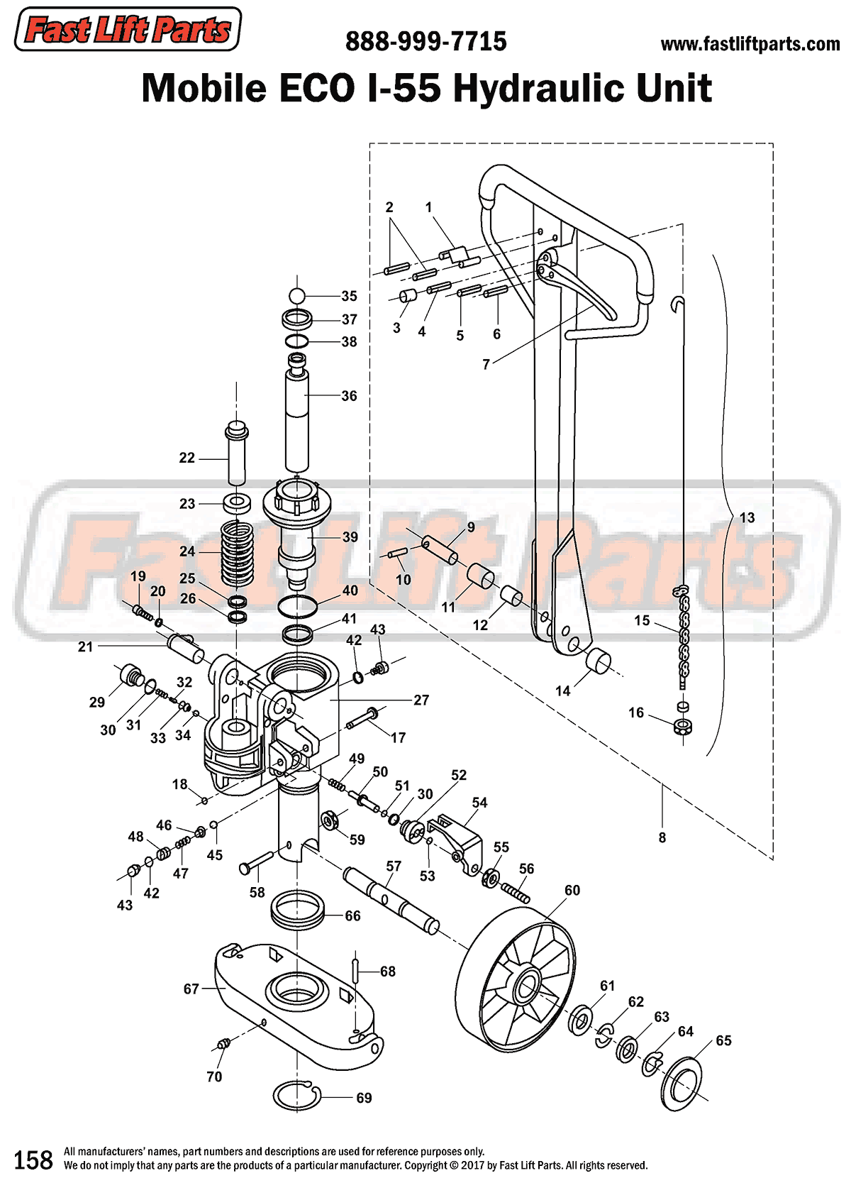 Mobile ECO I-55 Hydraulic Unit Line Drawing