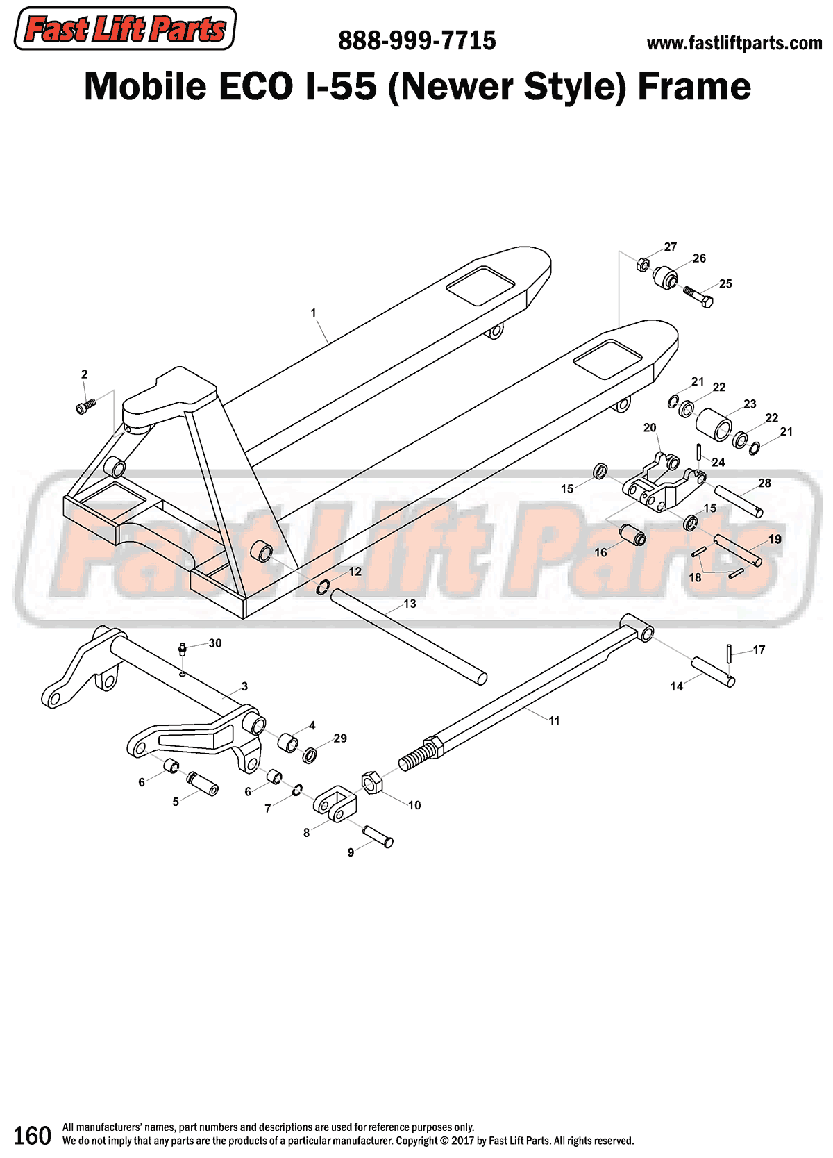 Mobile ECO I-55 (Newer) Frame Line Drawing