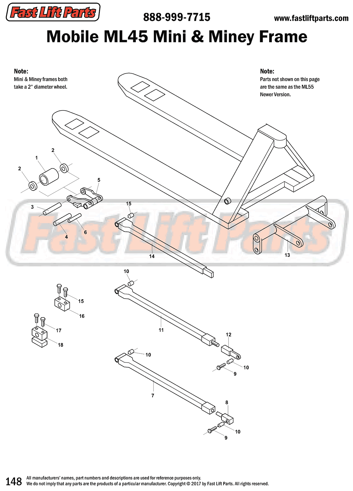 Mobile ML45 Mini & Miney Frame Line Drawing