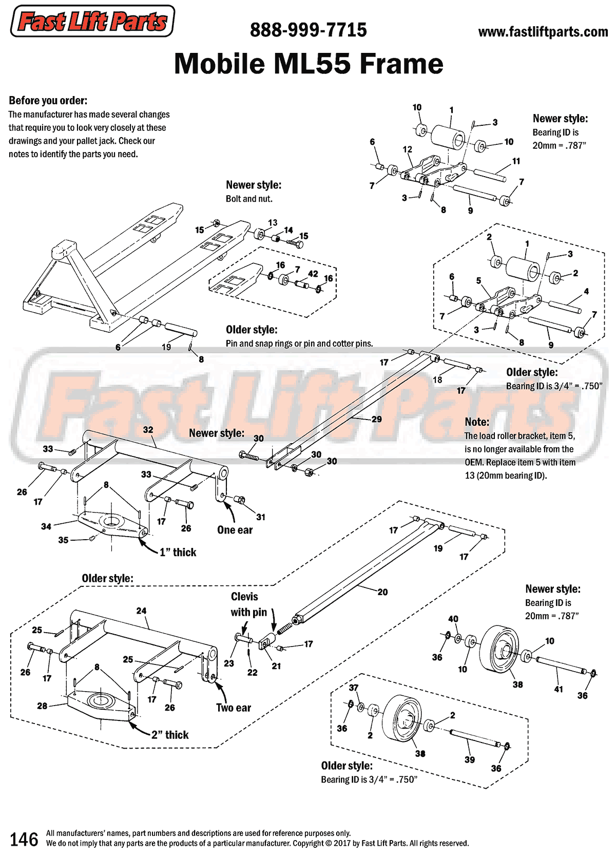 Mobile ML55 Frame Line Drawing