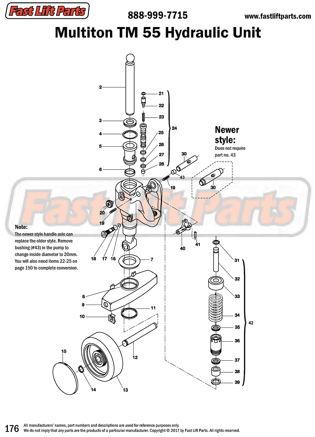 Multiton TM 55 Hydraulic Unit Line Drawing
