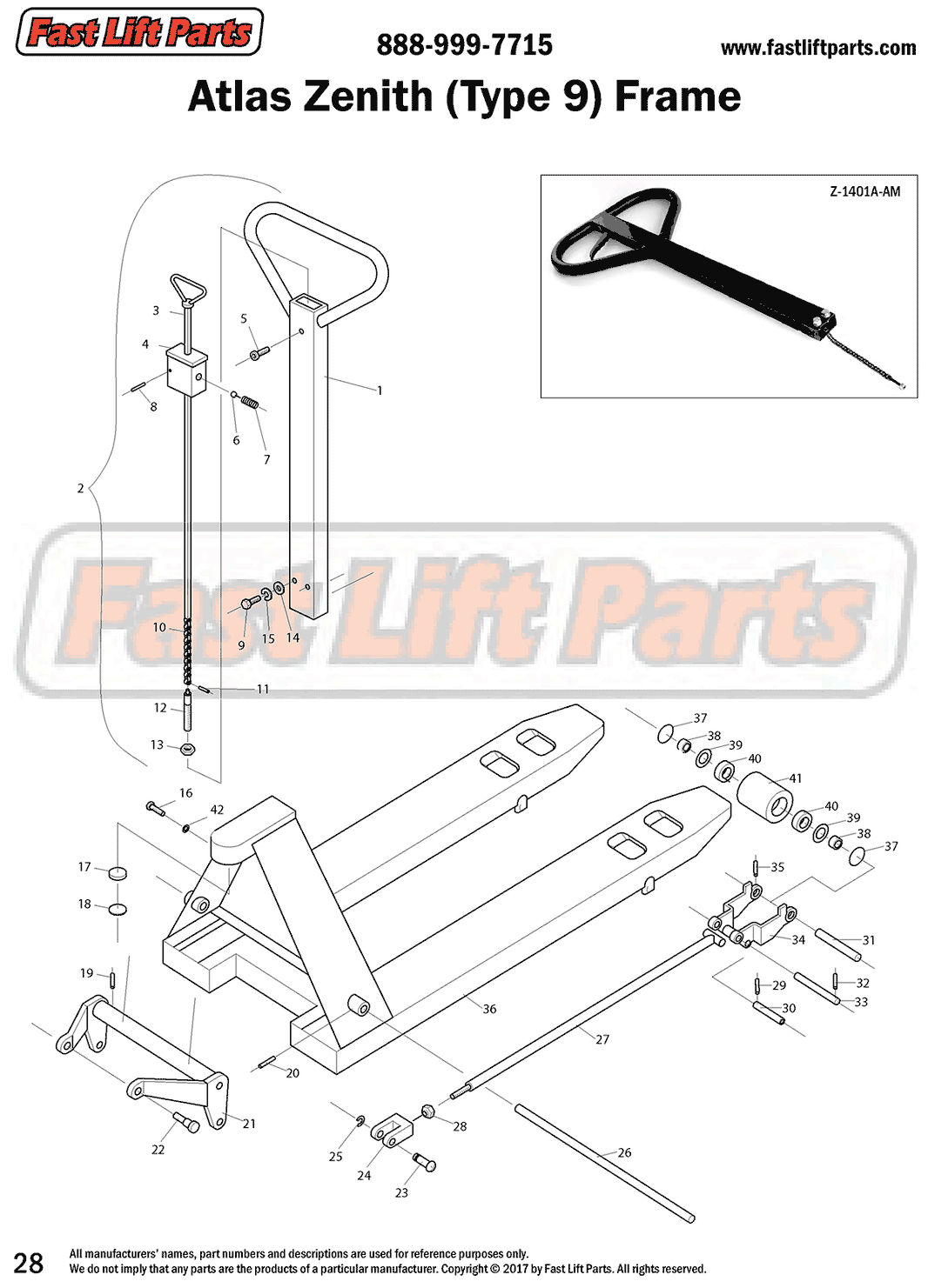 Atlas Lift Replacement Parts Atlas EZ Lift Pallet Jack Parts Fast
