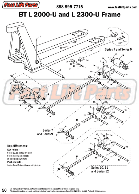 BT L 2000-U/L 2300-U Frame Line Drawing