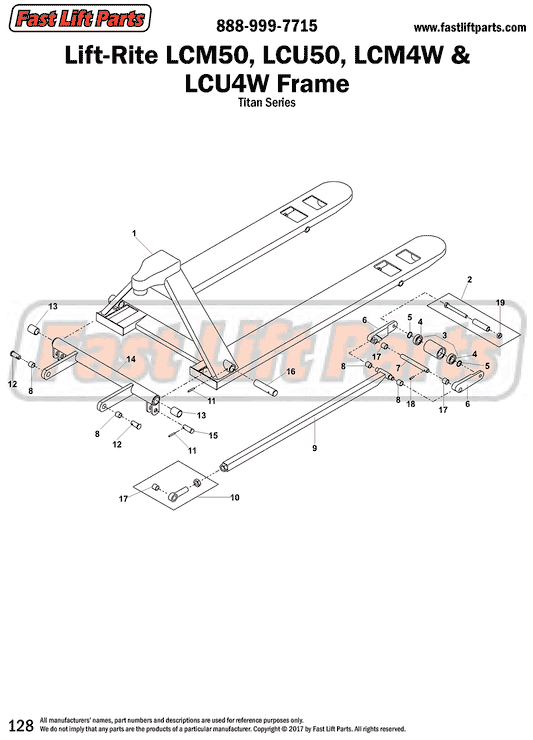 Lift-Rite (Big Joe) Titan Series Frame