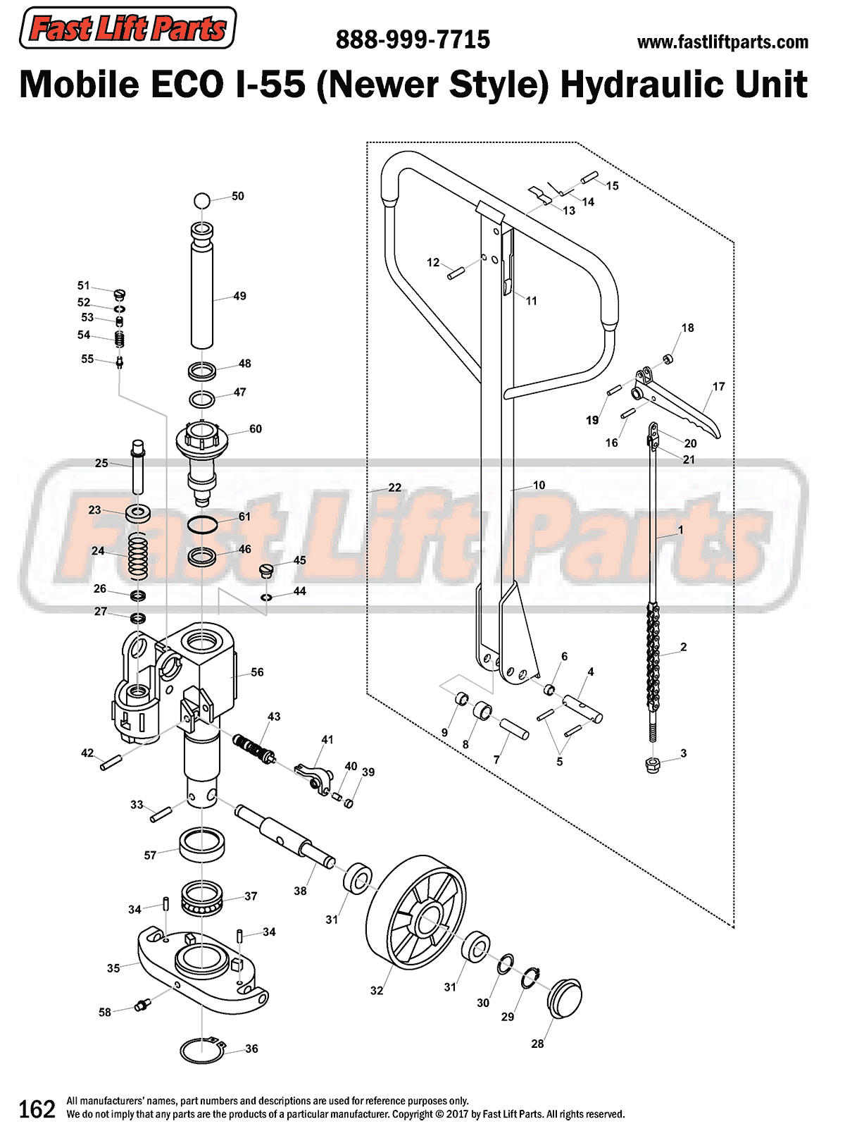 Mobile ECO I-55 (Newer) Hydraulic Unit Line Drawing