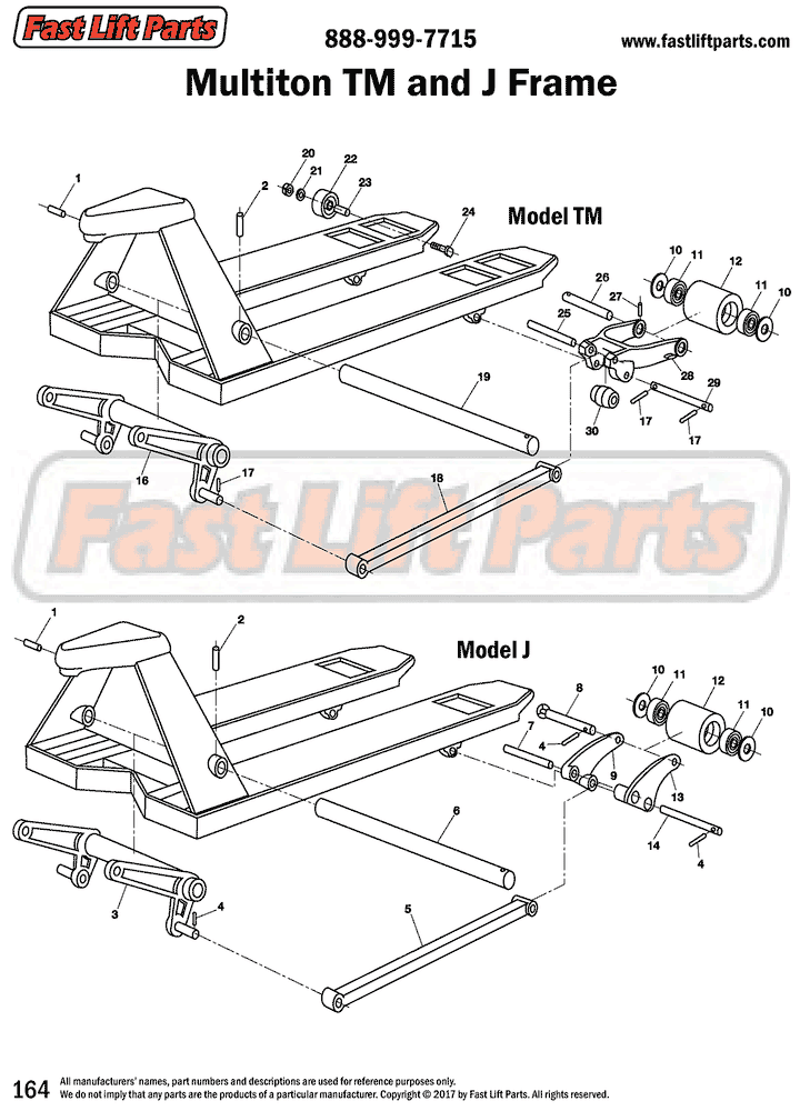 Multiton Pallet Jack Parts, Diagrams, and Wheels – Fast Lift Parts