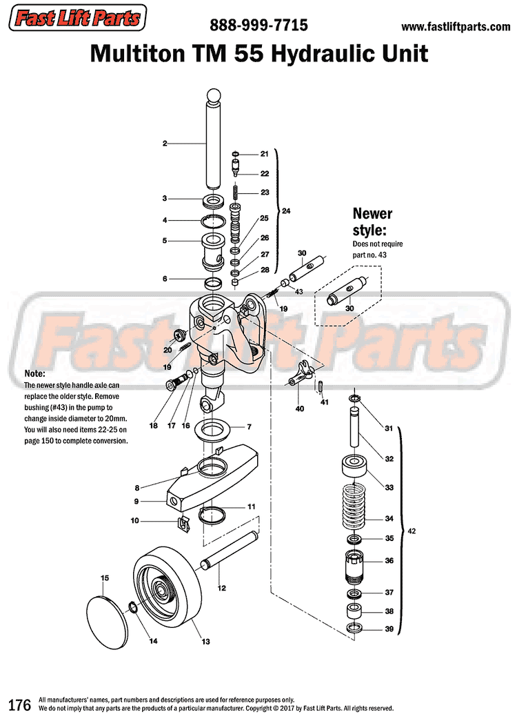 Multiton TM 55 Hydraulic Unit Line Drawing – Fast Lift Parts