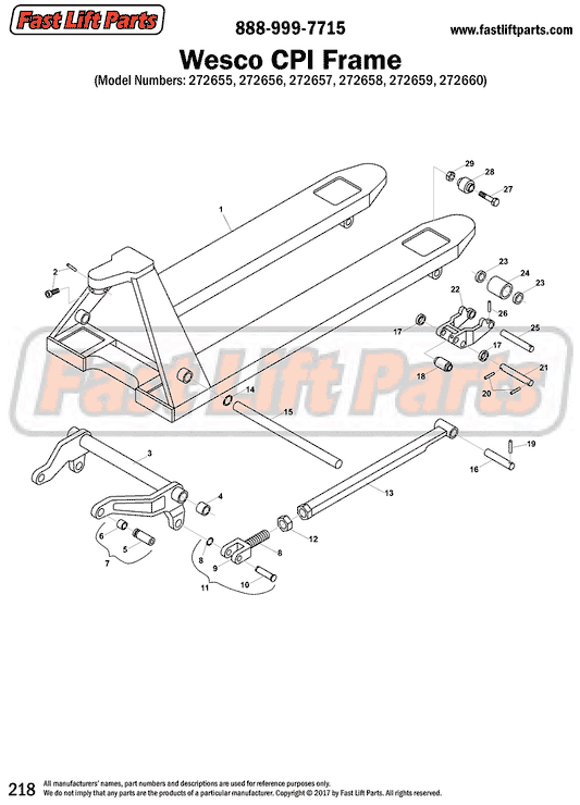 Wesco CPI Frame Line Drawing